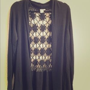 Vila Black Laced-back Sweater